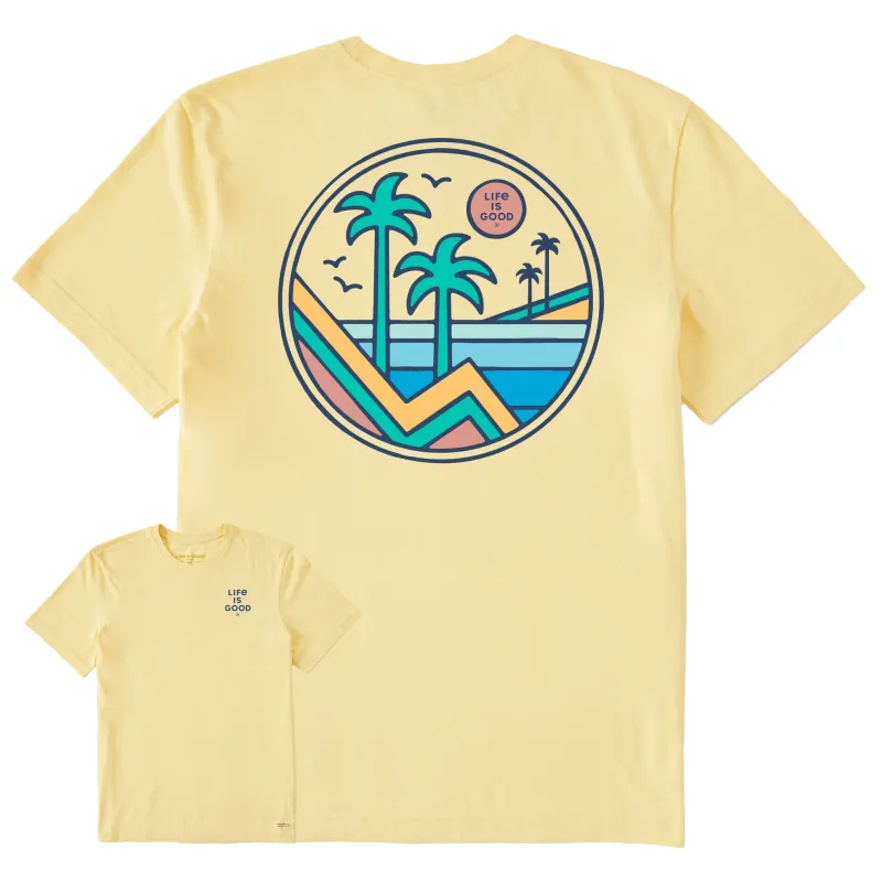 Men's Palms Sun and Water Short Sleeve Crusher Tee sold by Life is Good