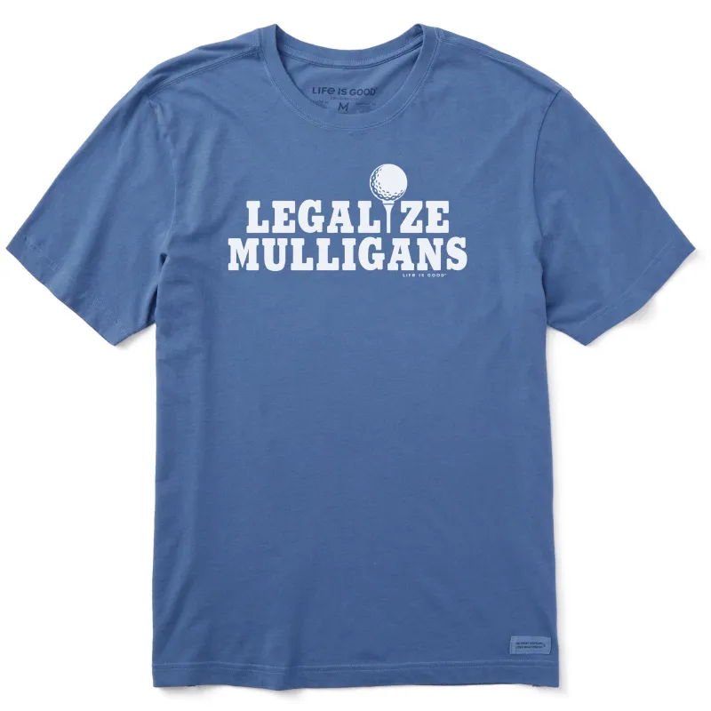 Men's Legalize Mulligans Golf Short Sleeve Tee sold by Life is Good