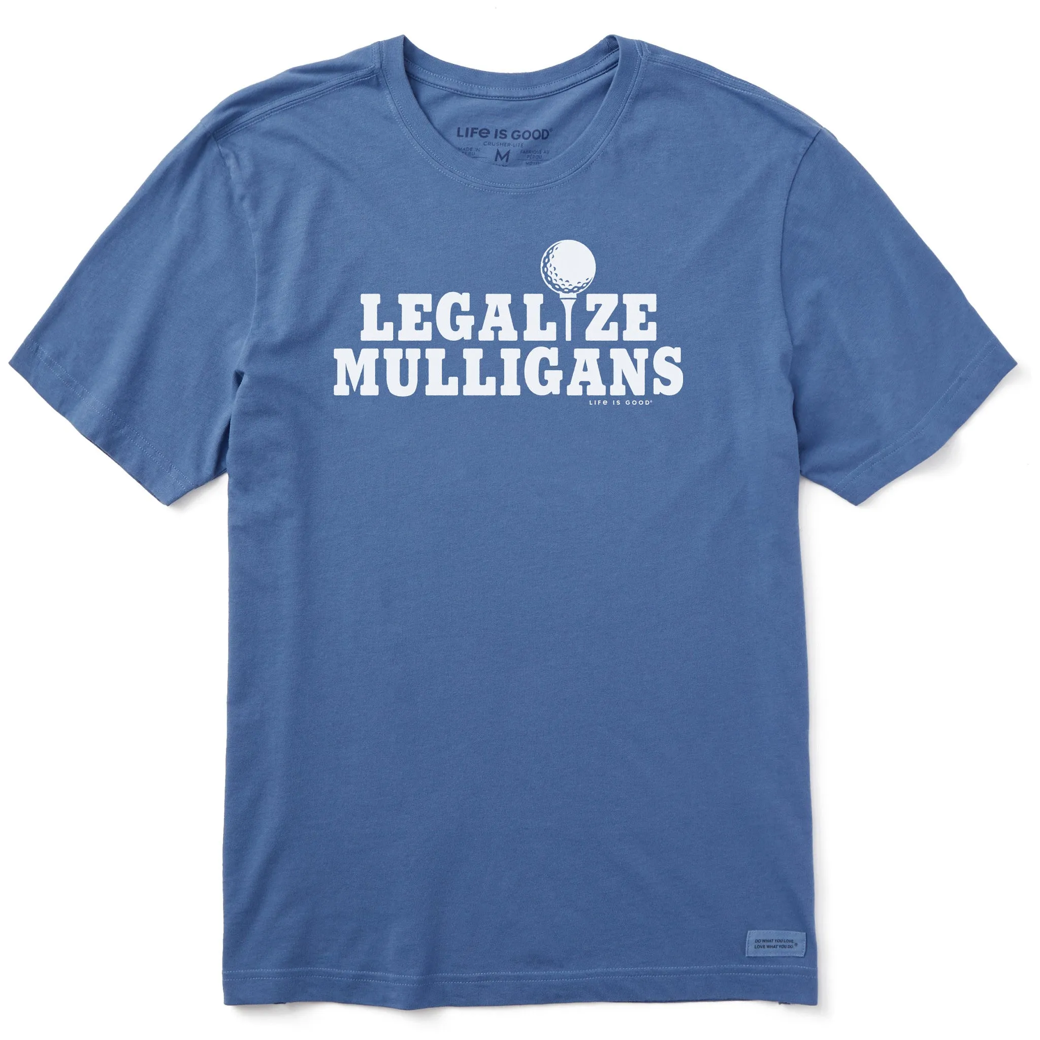 Men's Legalize Mulligans Golf Short Sleeve Tee sold by Life is Good