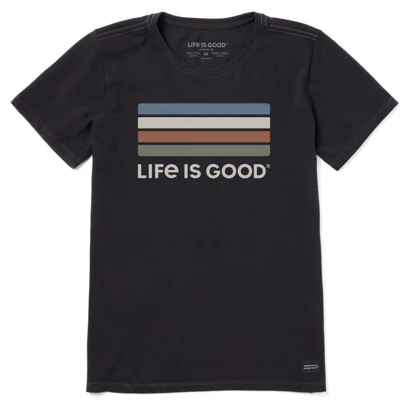 Women's LIG Color Stripes Short Sleeve Crusher Tee sold by Life is Good