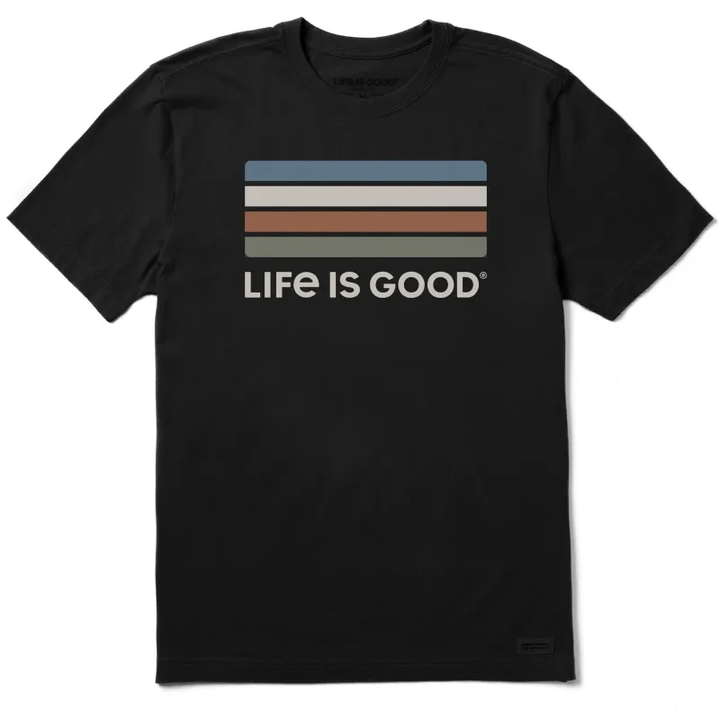 Men's LIG Color Stripes Short Sleeve Crusher Tee sold by Life is Good