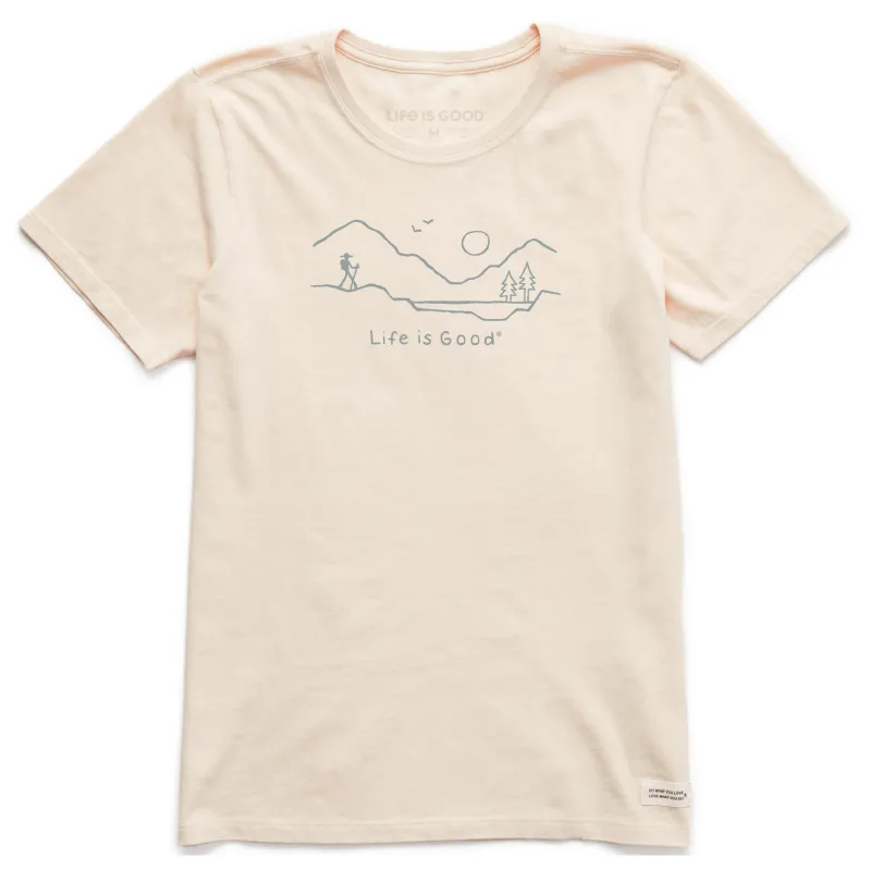 Women's Hike Mountain Vista Short Sleeve Crusher Tee sold by Life is Good