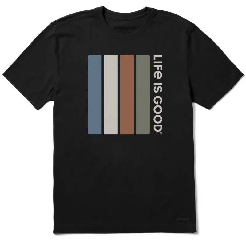 Men's LIG Color Vertical Stripes Short Sleeve Crusher Tee sold by Life is Good