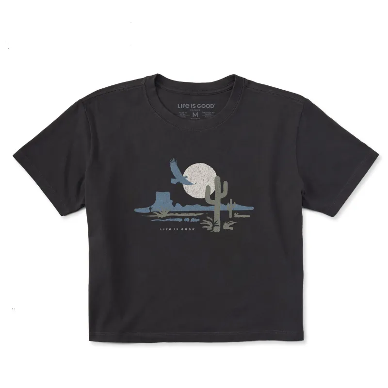 Women's Eagle in the Outdoors Short Sleeve Crusher Boxy Tee sold by Life is Good