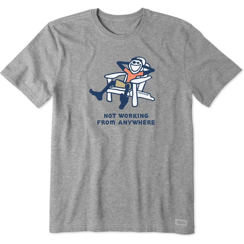 Men's Jake Not Working Short Sleeve Tee sold by Life is Good