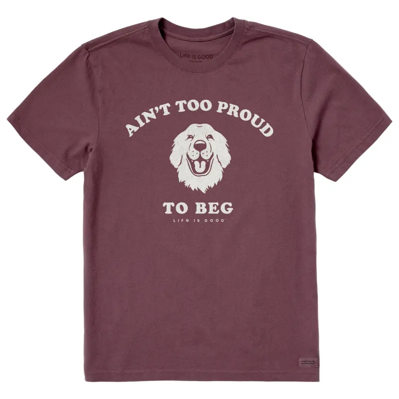 Men's Ain't Too Proud Short Sleeve Crusher Tee sold by Life is Good