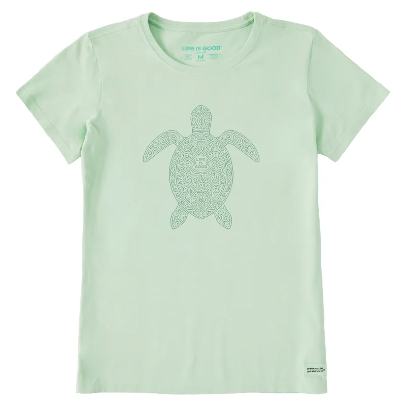 Women's Patterned Turtle Short Sleeve Crusher Tee sold by Life is Good