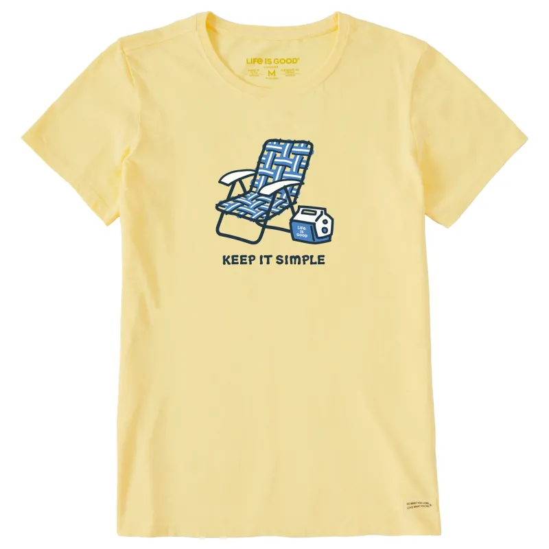 Women's Keep it Simple Chair & Cooler Short Sleeve Tee sold by Life is Good