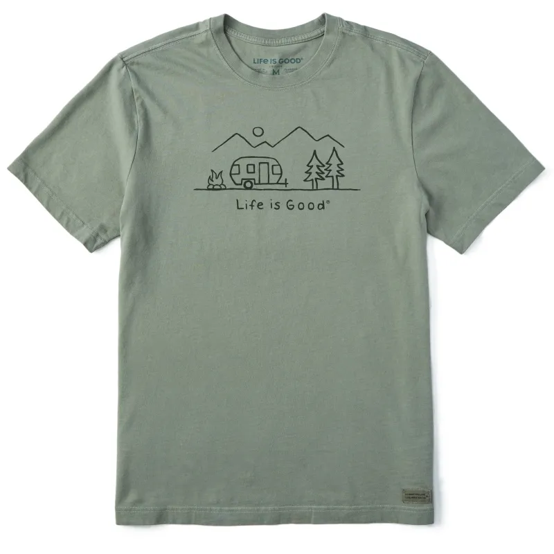 Men's Camp Vista Trees Short Sleeve Tee sold by Life is Good