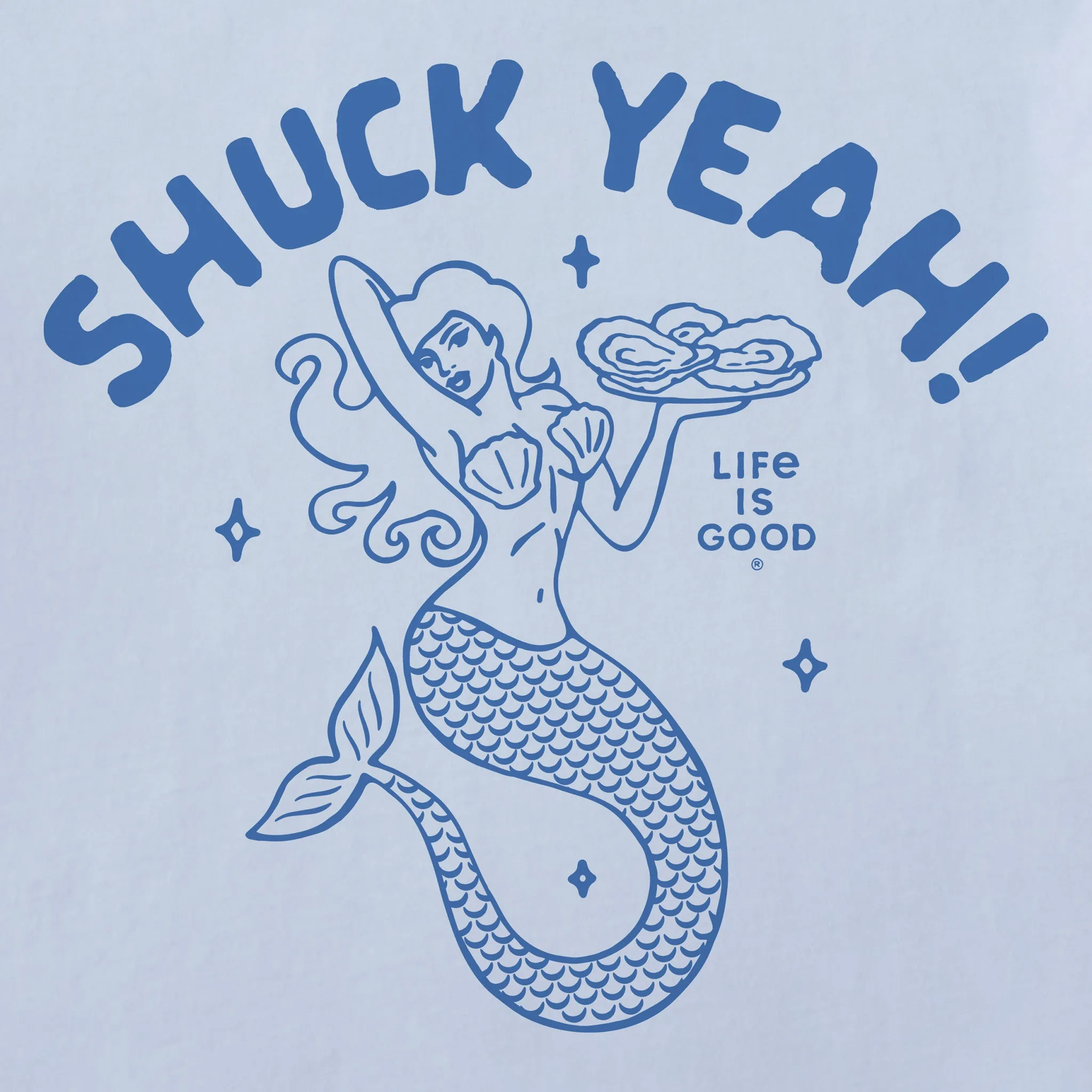 Women's Shuck Yeah! Mermaid Short Sleeve Crusher Tee sold by Life is Good product image thumbnail 2