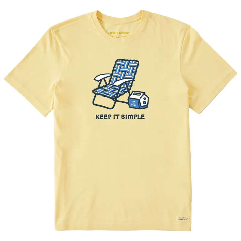Men's Keep it Simple Chair & Cooler Short Sleeve Tee sold by Life is Good