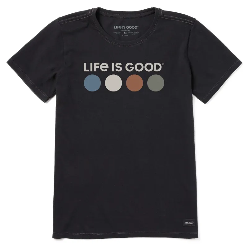 Women's LIG Color Circles Short Sleeve Crusher Tee sold by Life is Good