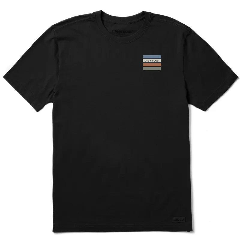 Men's LIG Color Square Stripes Short Sleeve Crusher Tee sold by Life is Good