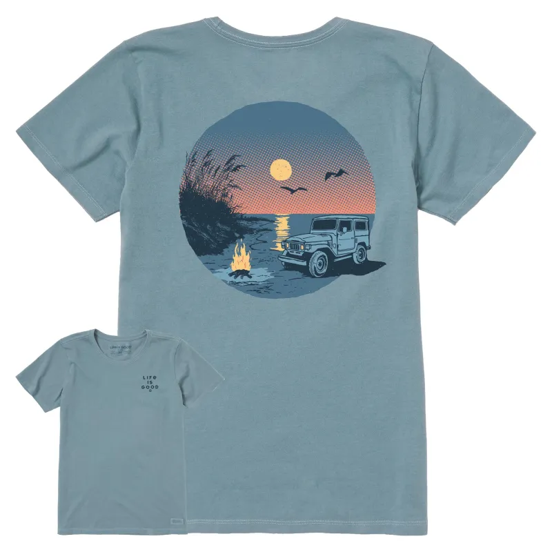 Women's Moonlit ATV Bonfire Short Sleeve Crusher Tee made by Life is Good