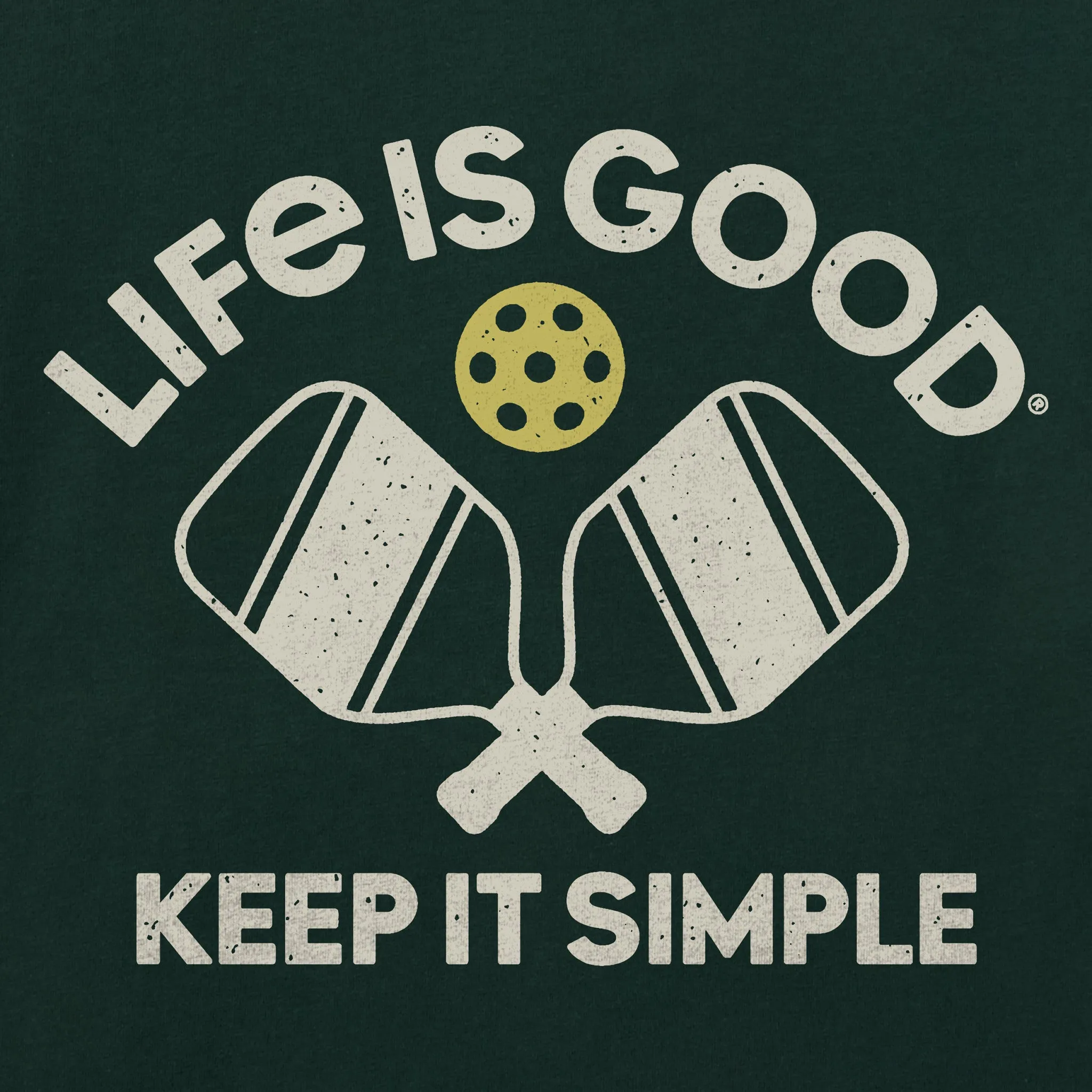 Men's Keep it Simple Pickleball Short Sleeve Crusher Tee sold by Life is Good product image thumbnail 2
