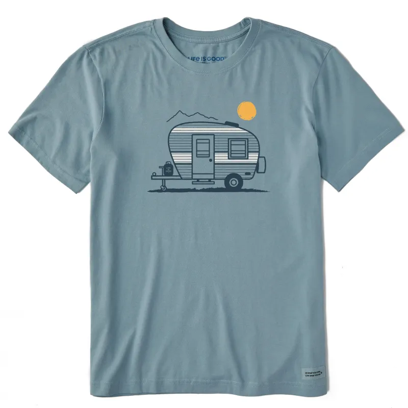 Men's Teardrop Camper Short Sleeve Crusher Tee sold by Life is Good