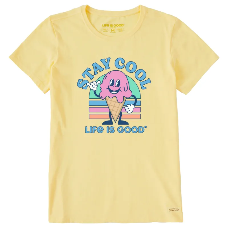 Women's Stay Cool Ice Cream Cone Short Sleeve Tee sold by Life is Good