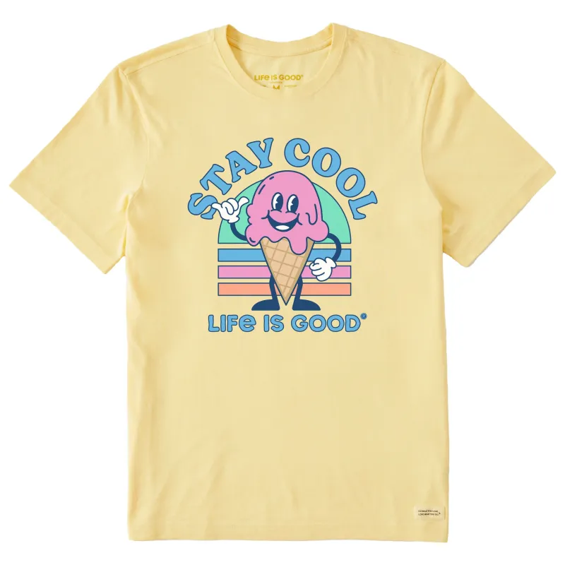 Men's Stay Cool Ice Cream Cone Short Sleeve Tee sold by Life is Good
