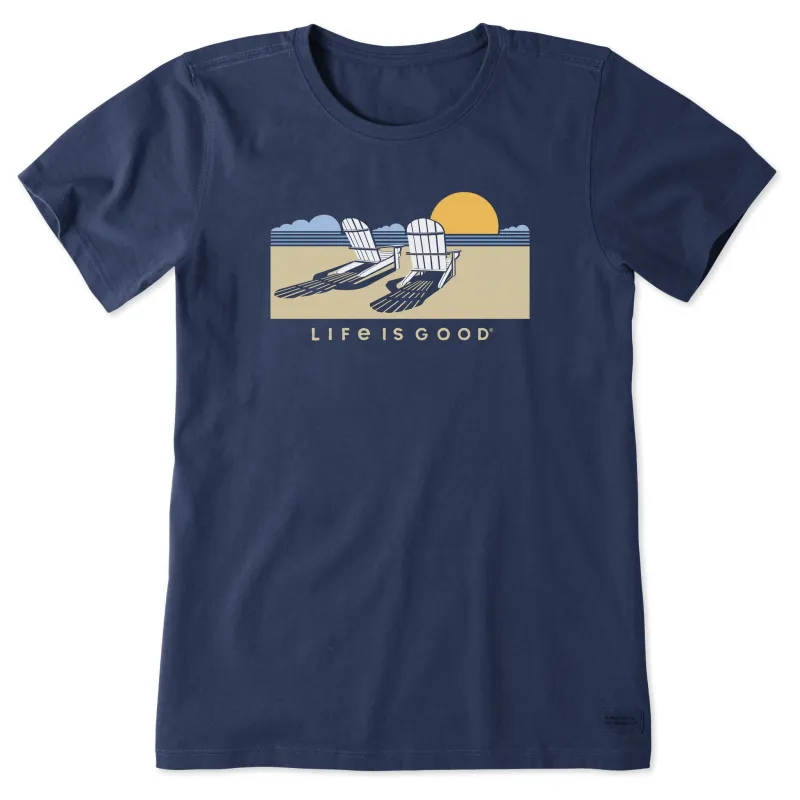 Women's Golden Hour Adirondacks Short Sleeve Tee sold by Life is Good
