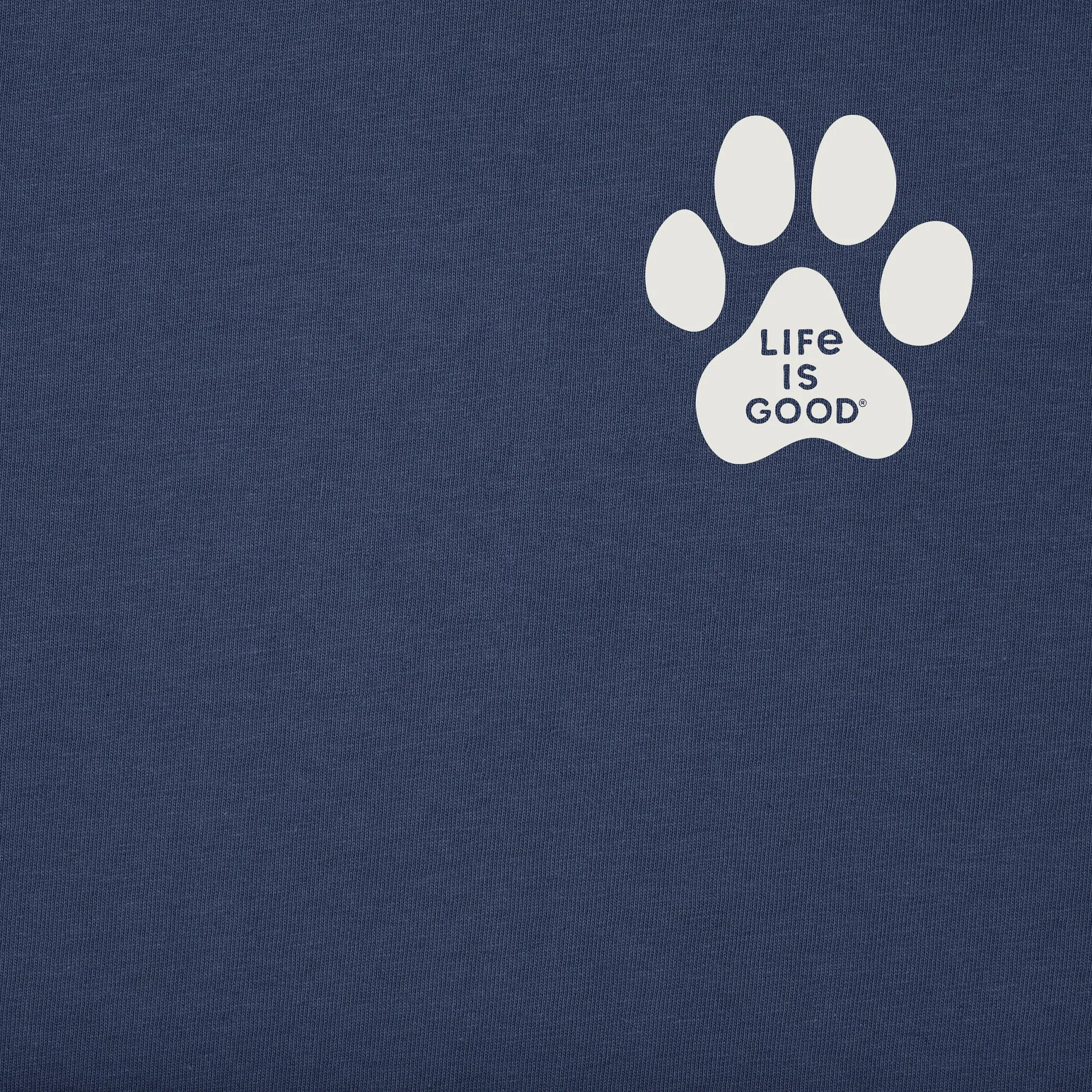 Men's Walking Paws Short Sleeve Crusher Tee sold by Life is Good product image thumbnail 3