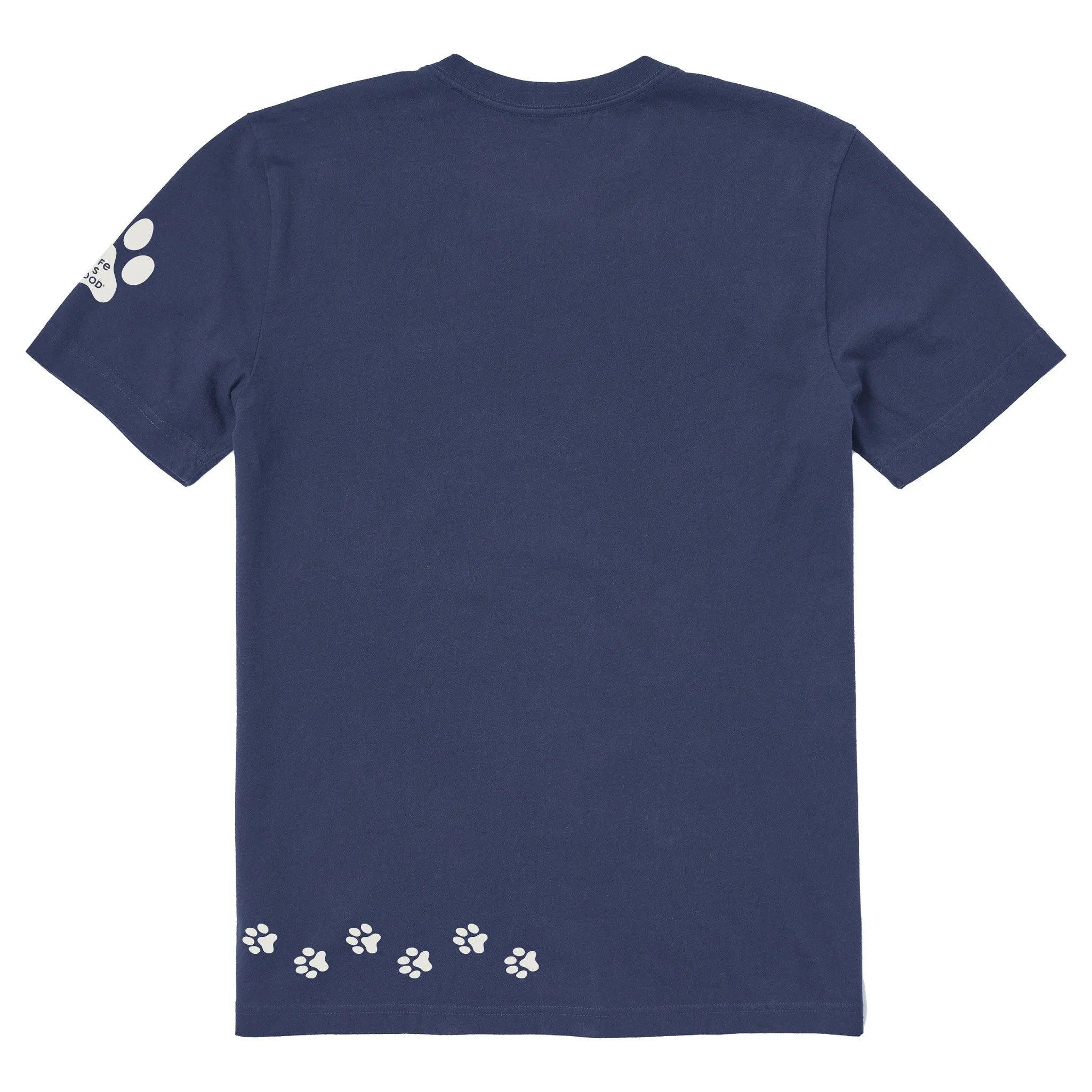 Men's Walking Paws Short Sleeve Crusher Tee sold by Life is Good product image thumbnail 2