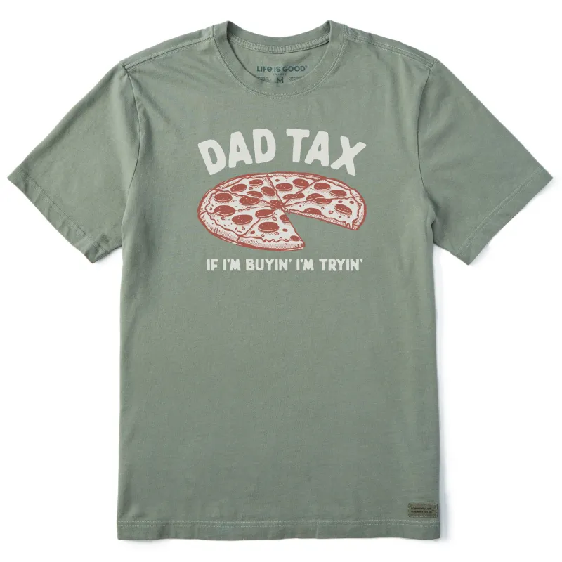 Men's Dad Tax Pizza Short Sleeve Crusher Tee sold by Life is Good