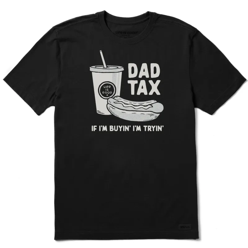 Men's Dad Tax Hot Dog Short Sleeve Tee sold by Life is Good