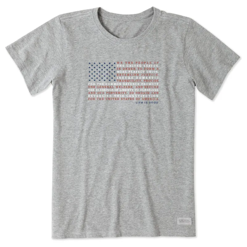 Women's Constitution Flag Short Sleeve Tee sold by Life is Good