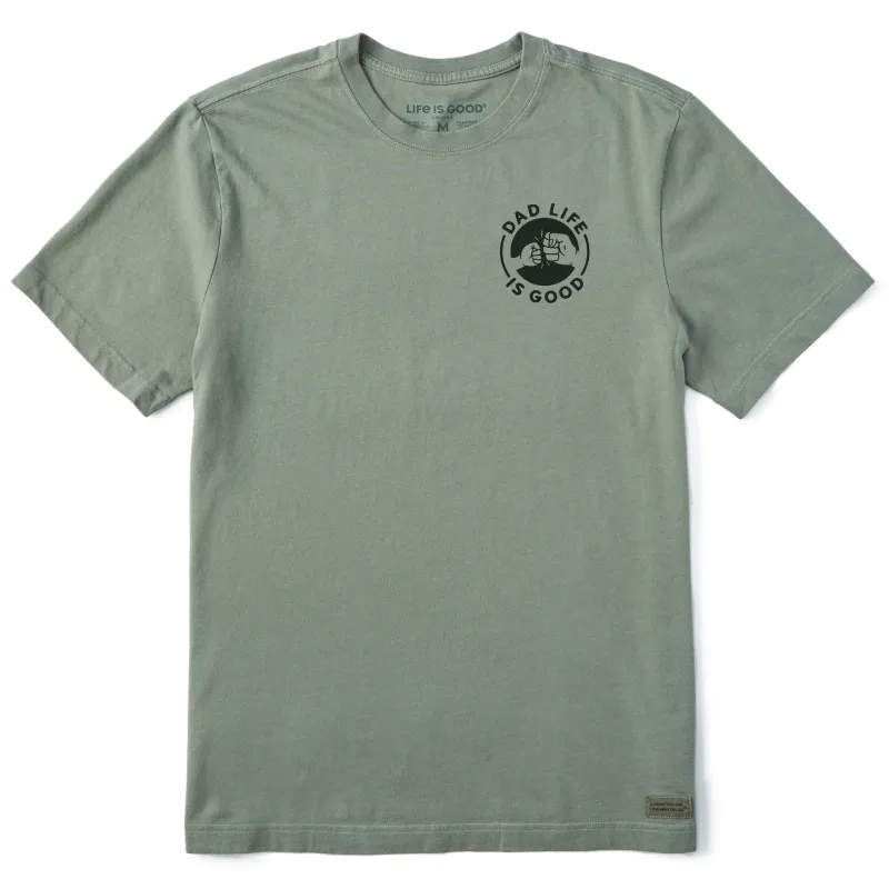 Men's Dad Life is Good Fist Bump Short Sleeve Tee sold by Life is Good