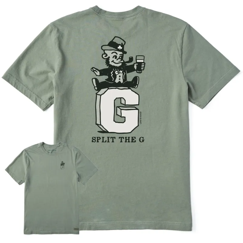 Men's Split the G Short Sleeve Tee sold by Life is Good