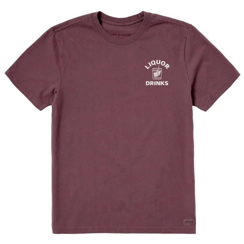 Men's Liquor Drinks Short Sleeve Crusher Tee sold by Life is Good