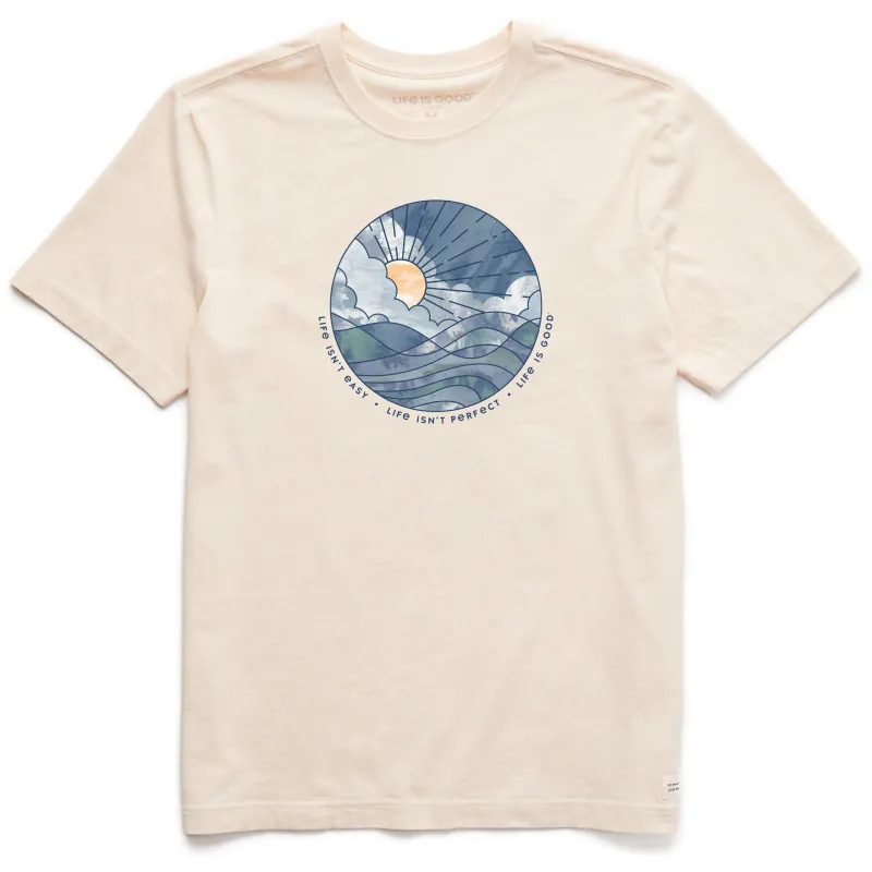 Men's Life Isn't Easy Sun & Waves Short Sleeve  Tee sold by Life is Good