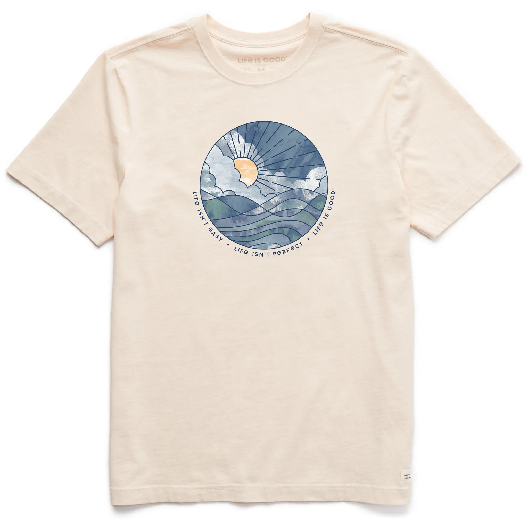 Men's Life Isn't Easy Sun & Waves Short Sleeve Tee sold by Life is Good