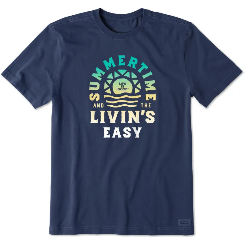Men's Summertime & The Livin's Easy Short Sleeve Crusher-LITE Tee sold by Life is Good