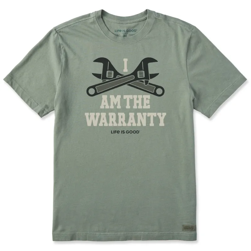 Men's I am the Warranty Short Sleeve Crusher Tee sold by Life is Good
