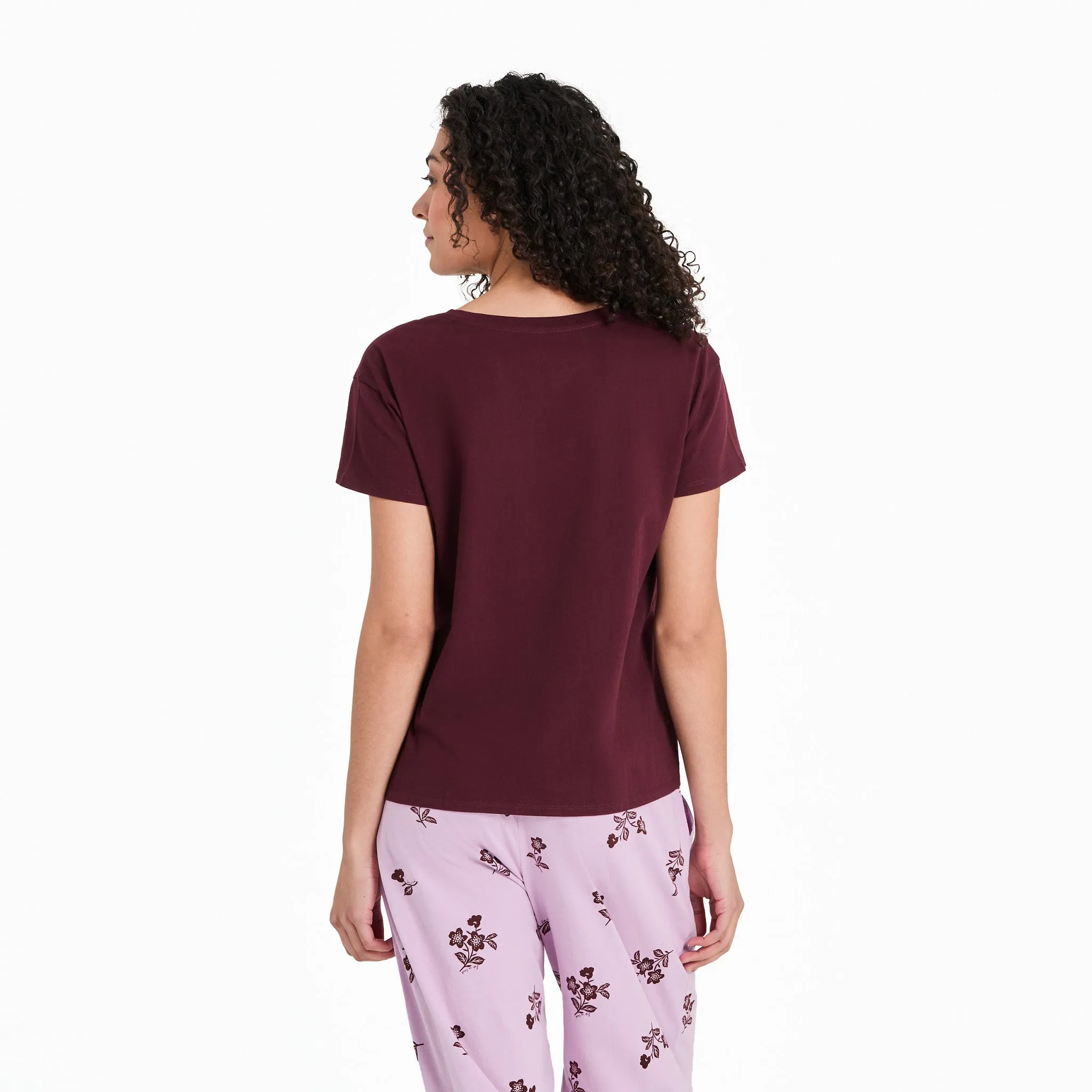 Women's Make Every Day Count Flowers Snuggle Up Sleep Vee sold by Life is Good product image thumbnail 3