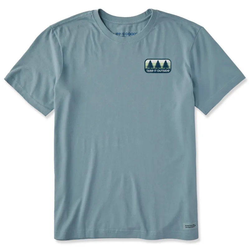 Men's Crafty Pines Short Sleeve Crusher Tee sold by Life is Good