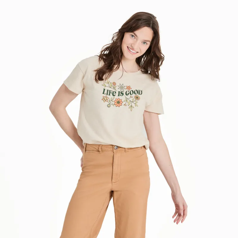 Women's Clean Garden Slub Easy Fit Tee sold by Life is Good