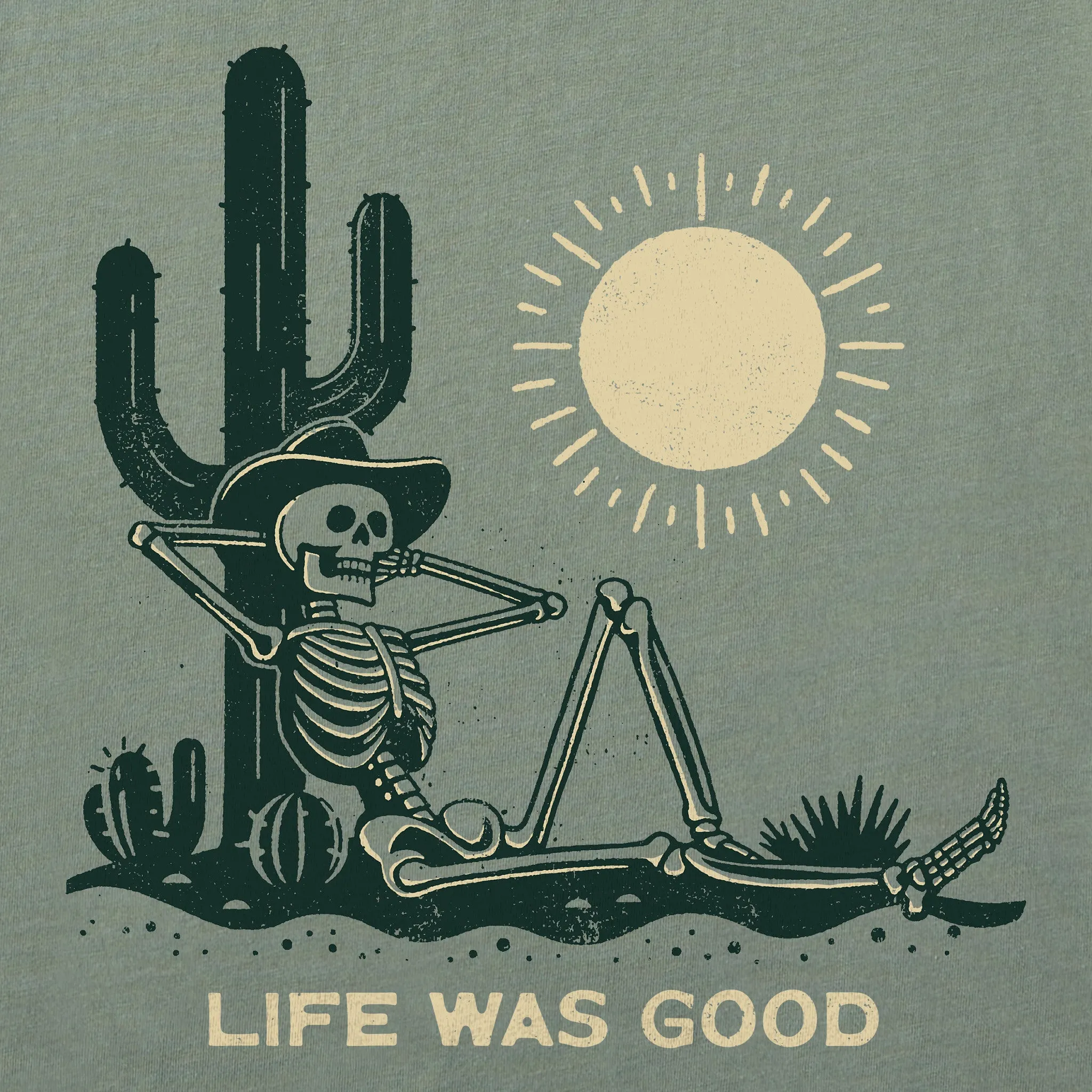 Women's Life was Good Cowboy Skull Short Sleeve Crusher Tee sold by Life is Good product image thumbnail 2