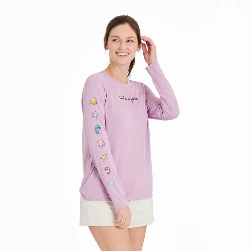 Women's  Long Sleeve Sun Crusher Tee sold by Life is Good