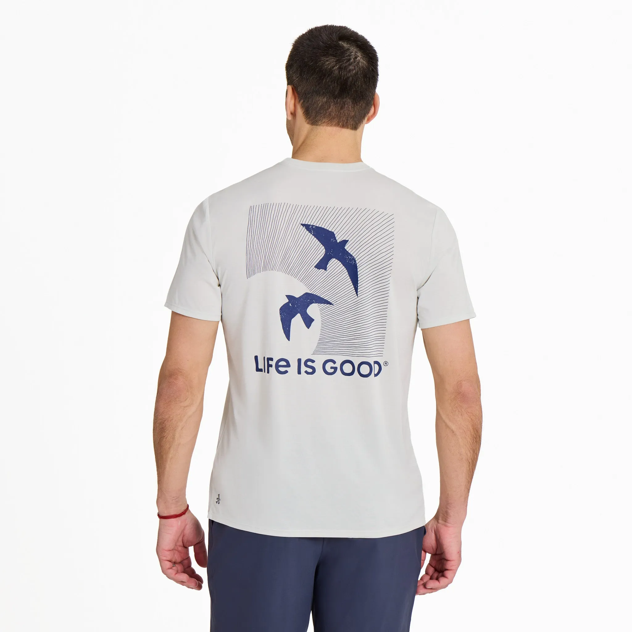 Men's Sunset Bird Dance Sun Crusher Tee sold by Life is Good product image thumbnail 3