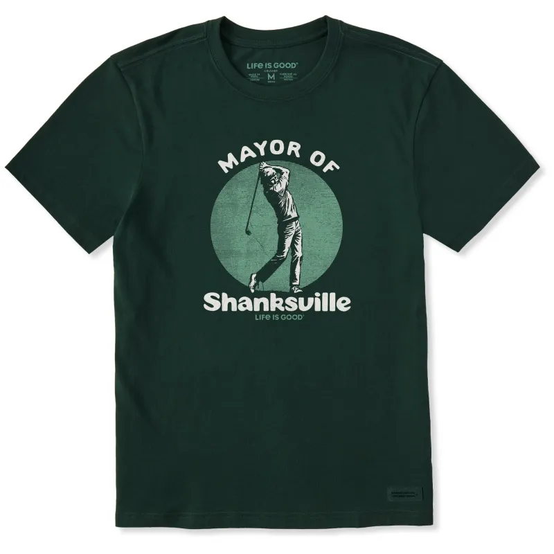 Men's Mayor of Shanksville Short Sleeve Crusher Tee sold by Life is Good
