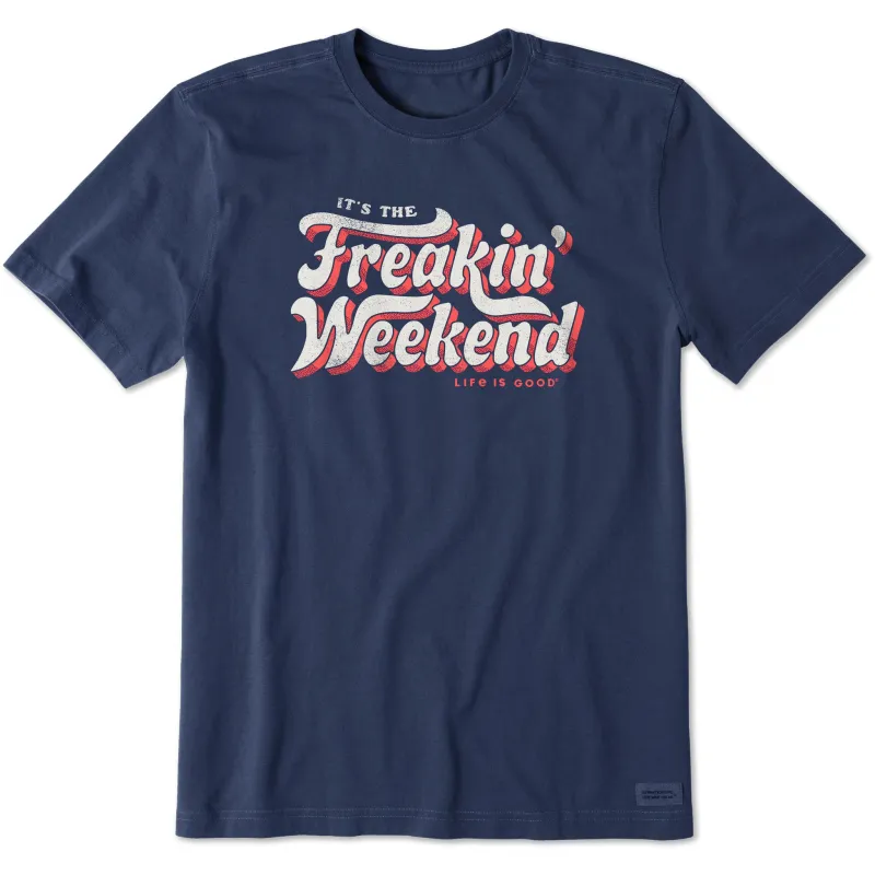 Men's Freakin Weekend Short Sleeve Tee sold by Life is Good