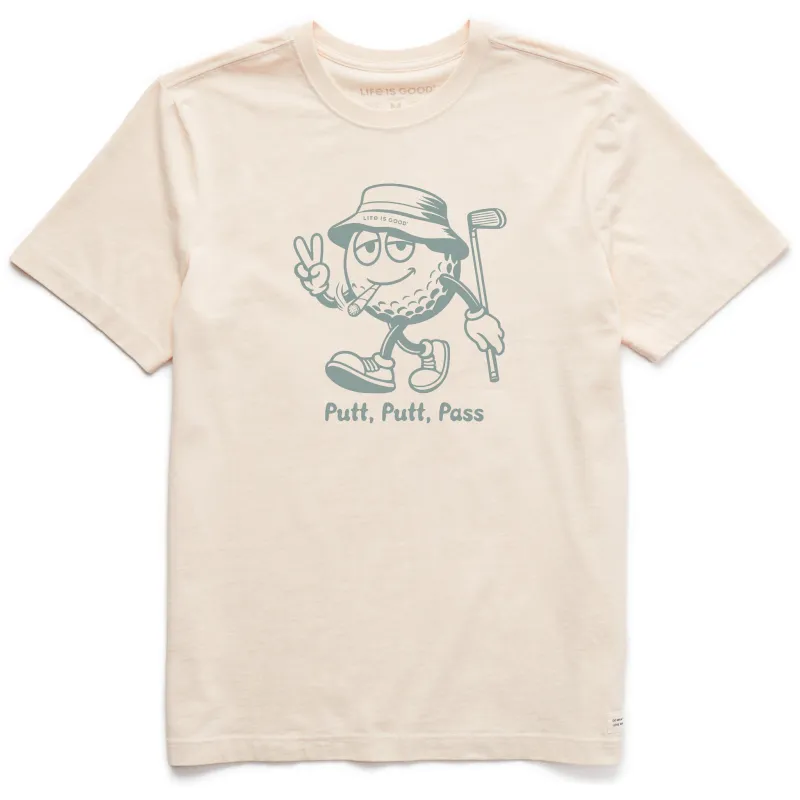 Men's Putt, Putt, Pass Short Sleeve Crusher Tee sold by Life is Good