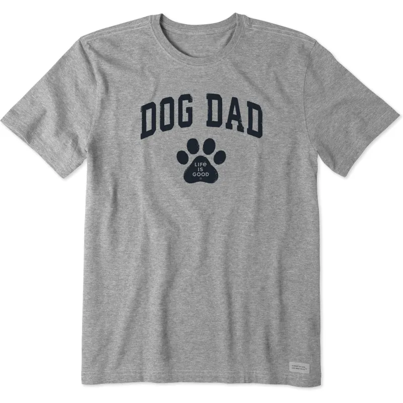 Men's Dog Dad Arch Short Sleeve Tee sold by Life is Good