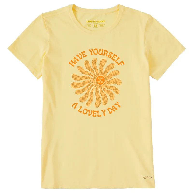 Women's Have Yourself a Lovely Day Short Sleeve Tee sold by Life is Good