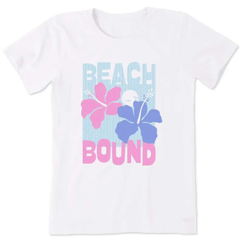 Women's Beach Bound Two Hibiscus Short Sleeve Tee sold by Life is Good