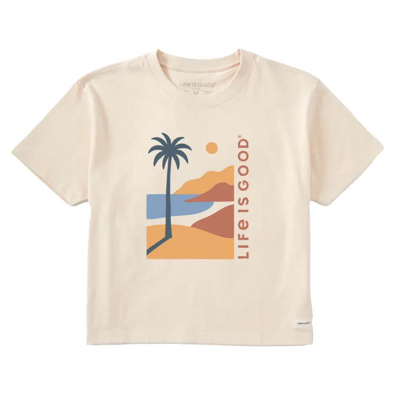 Women's Palm Coast Short Sleeve Crusher Boxy Tee sold by Life is Good