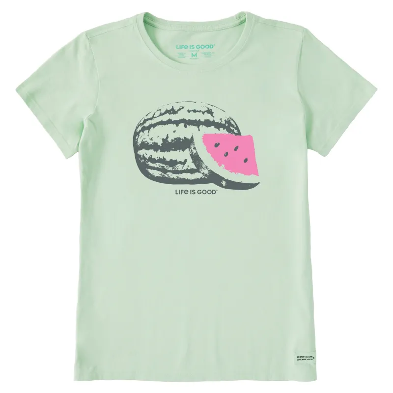 Women's Watermelon Slice Short Sleeve Crusher Tee sold by Life is Good