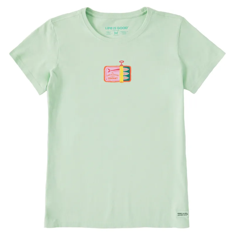 Women's Sardine Tin Short Sleeve Crusher Tee sold by Life is Good